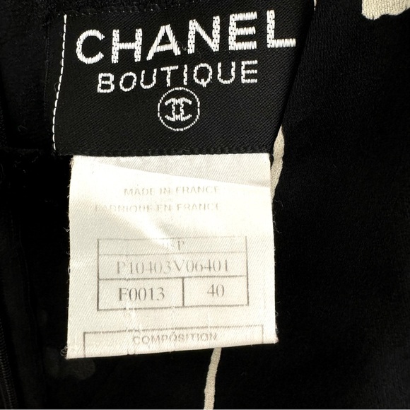 Chanel Spring 1998 Black and White Silk Dress, FR40/US8 - Picture 7 of 16